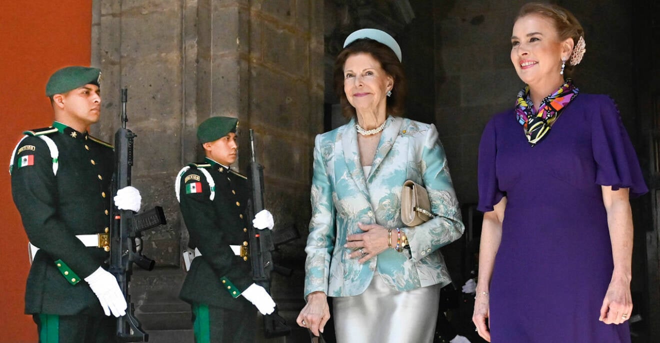 Drottning Silvia i Mexico City på statsbesök