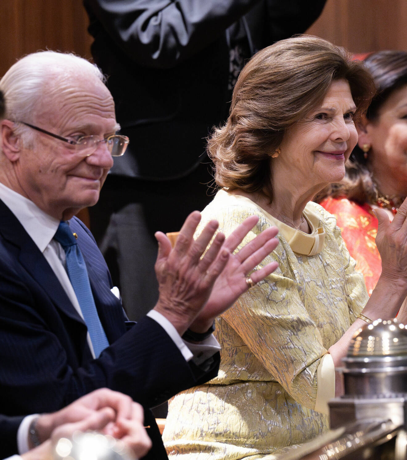 Kungen och drottning Silvia på dansföreställning under statsbesöket i Mexiko