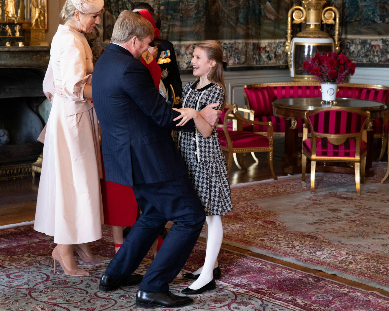 Kung Willem-Alexander och prinsessan Estelle
