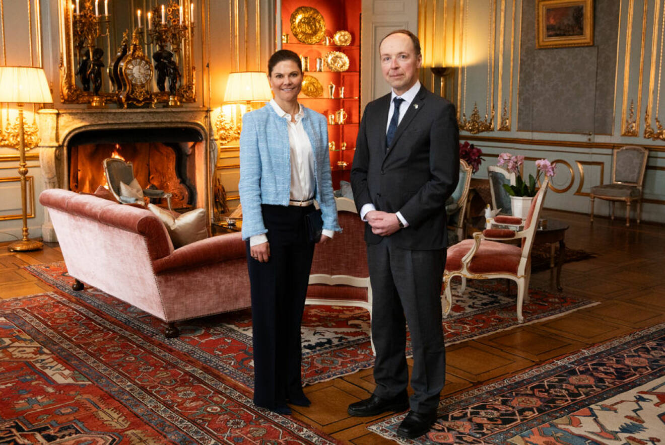Kronprinsessan Victoria träffar Finlands talman
