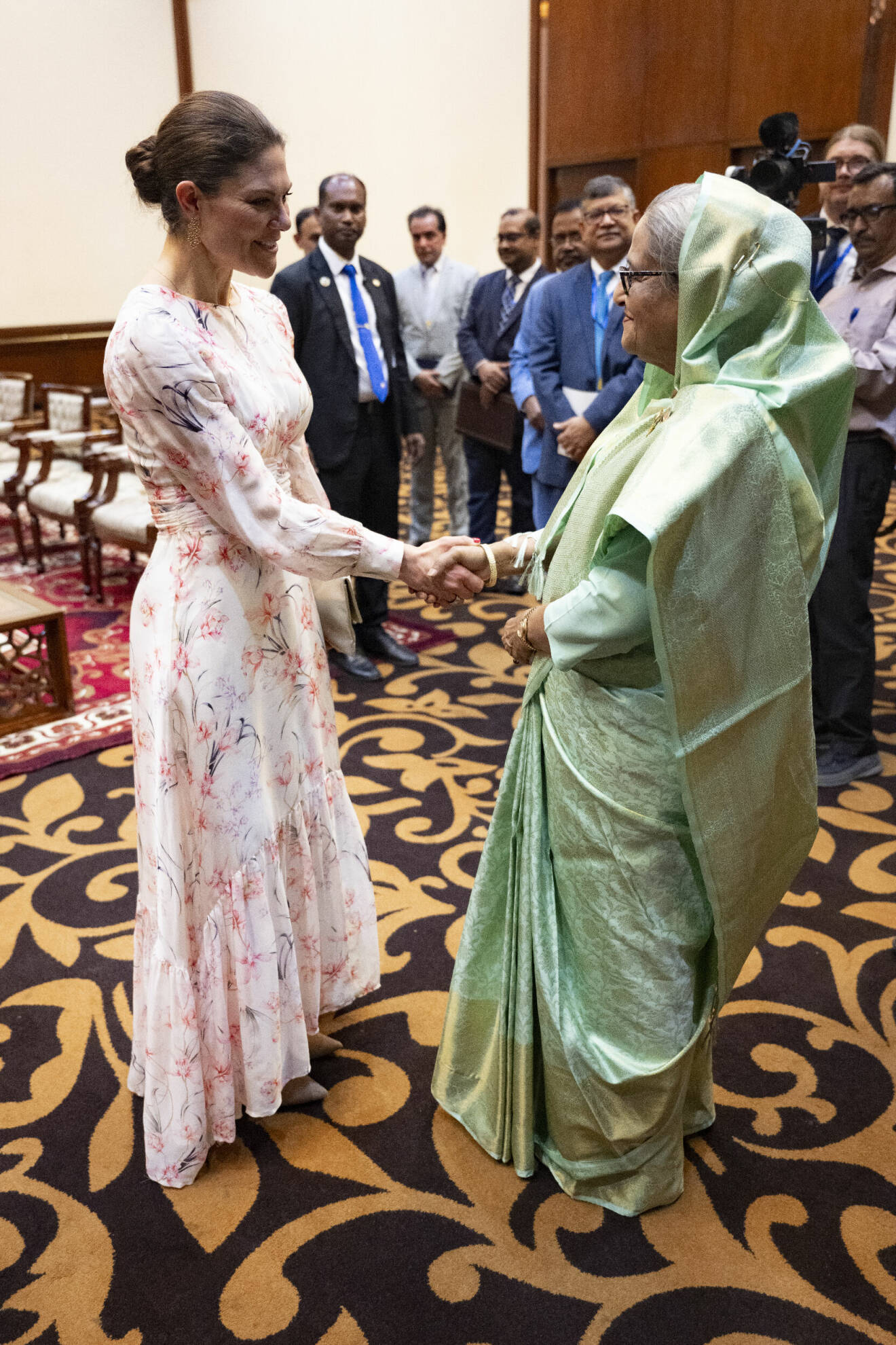 Kronprinsessan Victoria med Bangladeshs premiärminister Sheikh Hasina Wajed