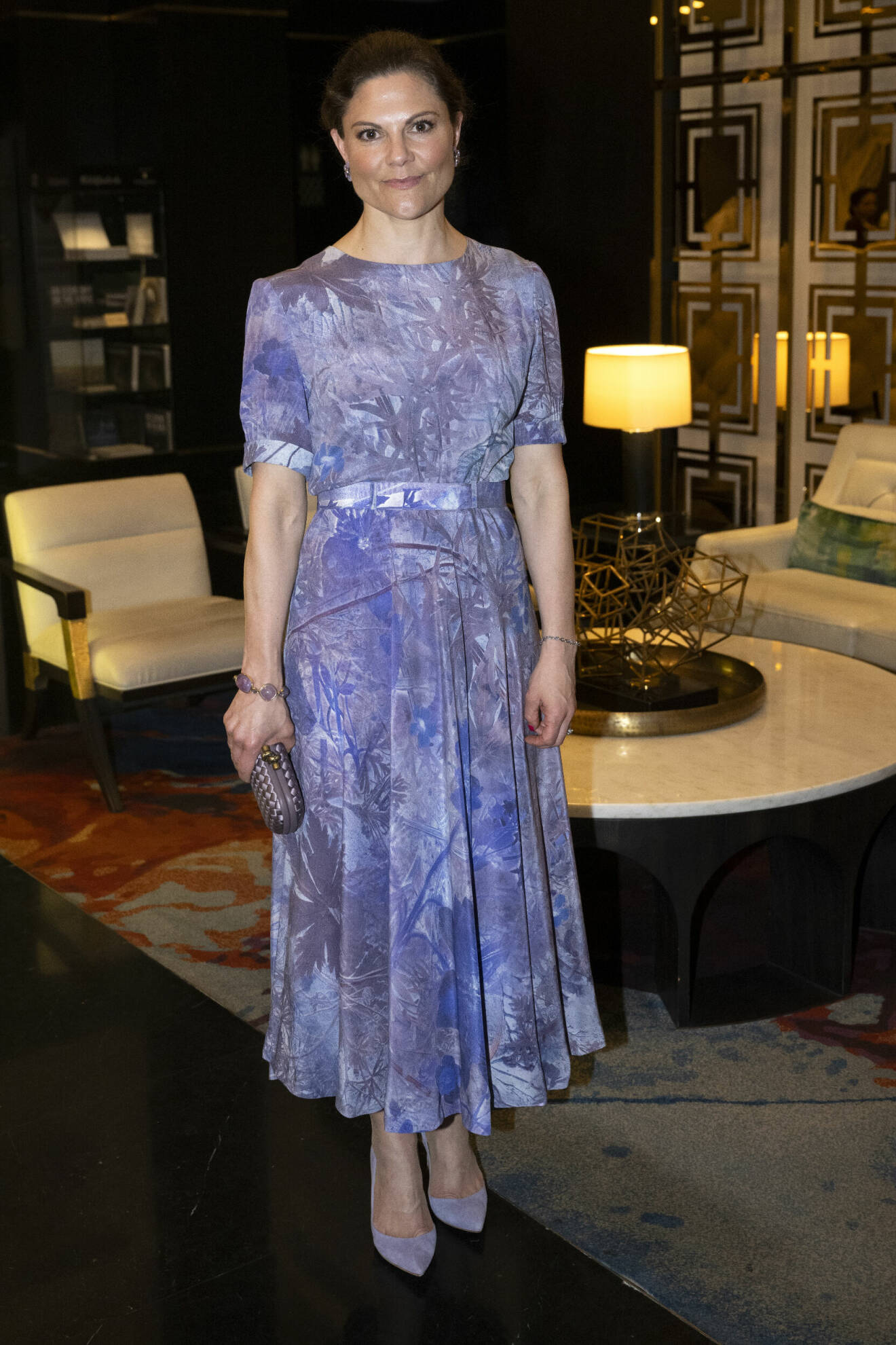 Kronprinsessan Victorias look våren 2024 – lila klänning från Martin Bergström / Studio Martin Bergström