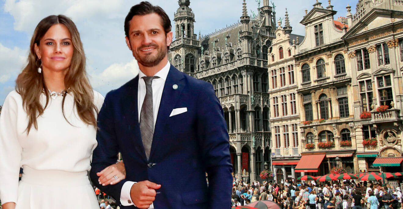 Prinsessan Sofia och prins Carl Philip i Bryssel