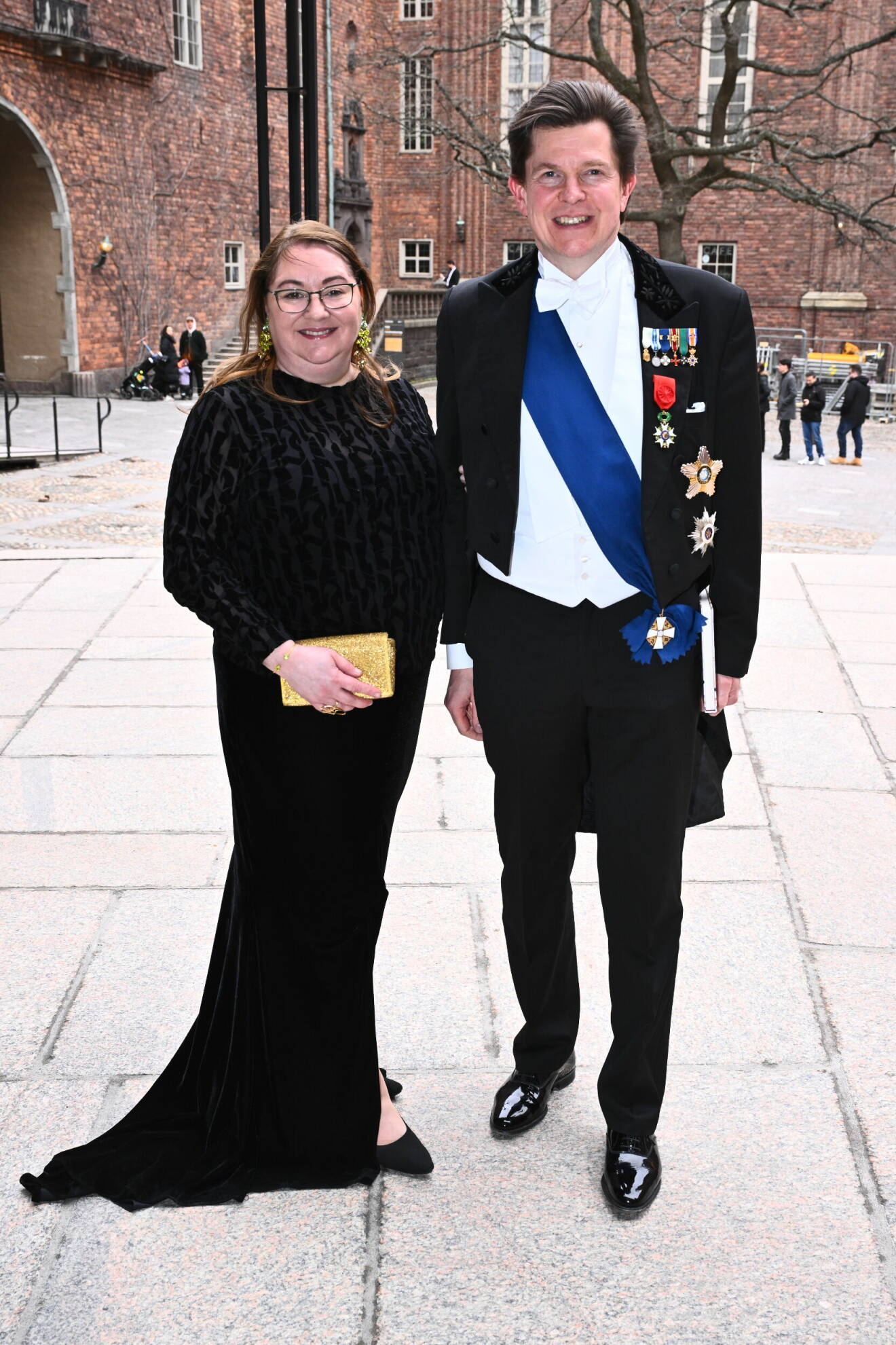 Talmannen Andreas Norlén med sin fru Helena Norlén vid Kungliga Vetenskapsakademiens högtidssammankomst 2024