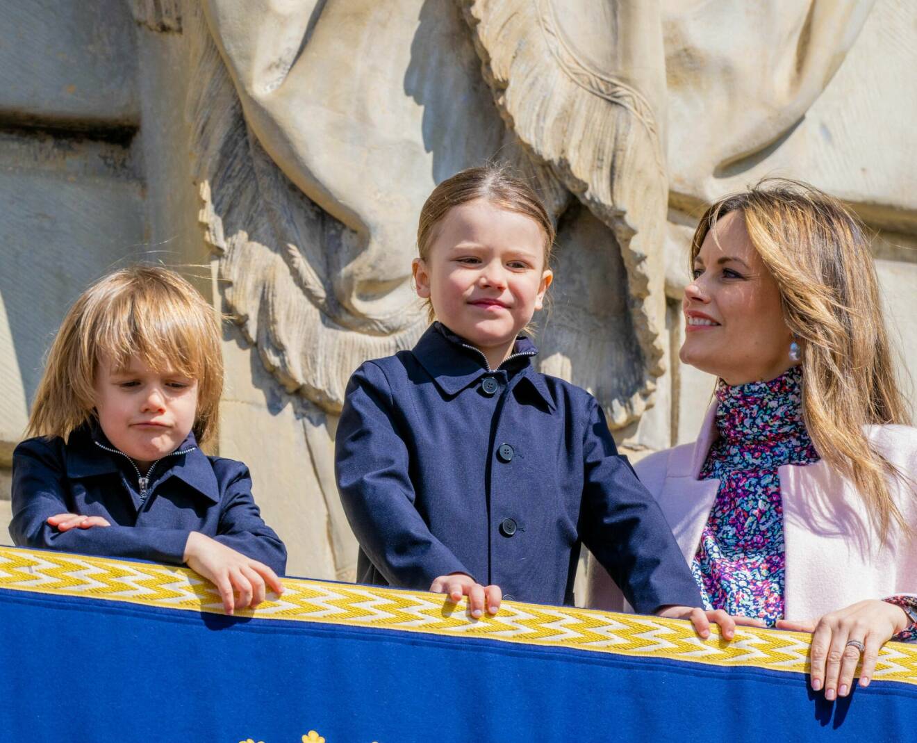Prinsessan Sofia med prins Gabriel och prins Alexander