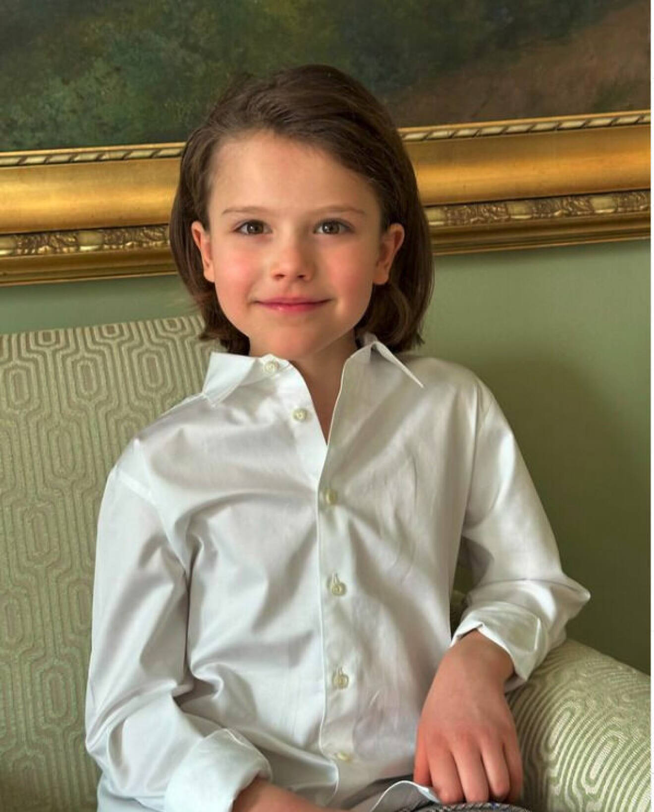 Prinsessan Sofias och prins Carl Philips bild på prins Alexander 8 år
