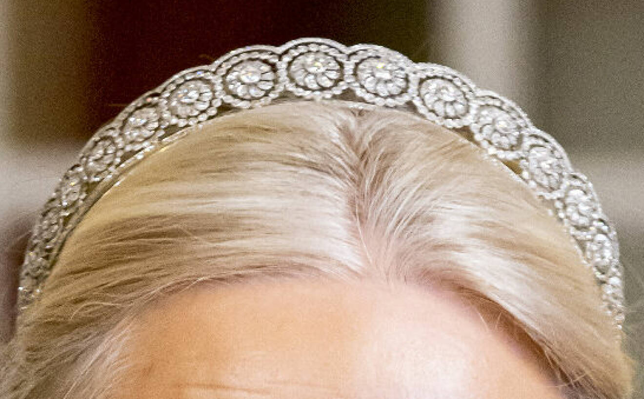 Kronprinsessan Mette-Marit i sin privata tiara – en bröllopspresent