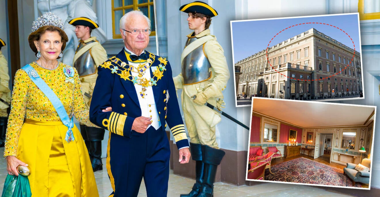 Kungen och drottning Silvia öppnar gästvåningen på Stockholms slott