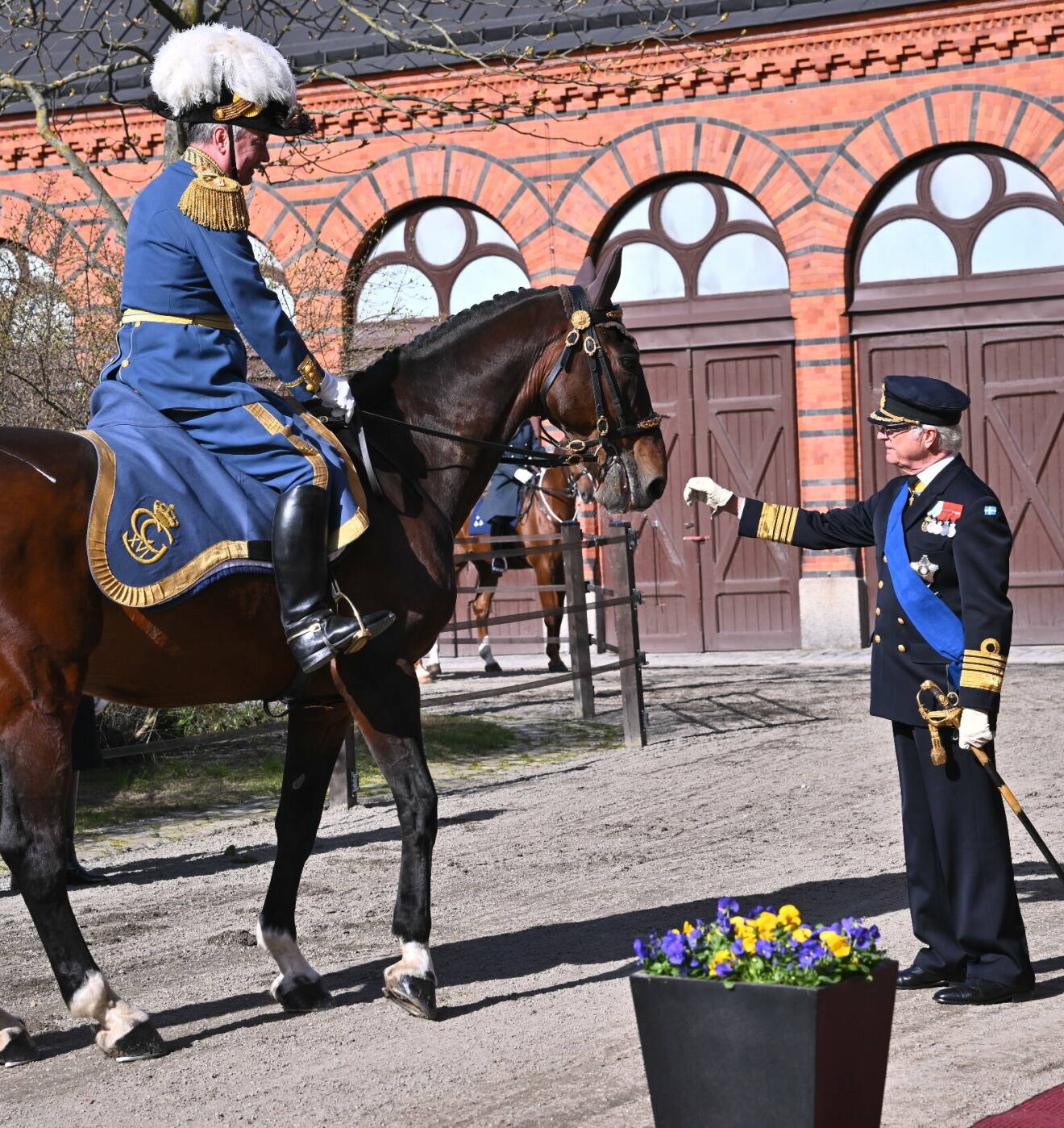 Statsbesök från Finland 2024 – kungen med hovstallmästaren Håkan Hedlund