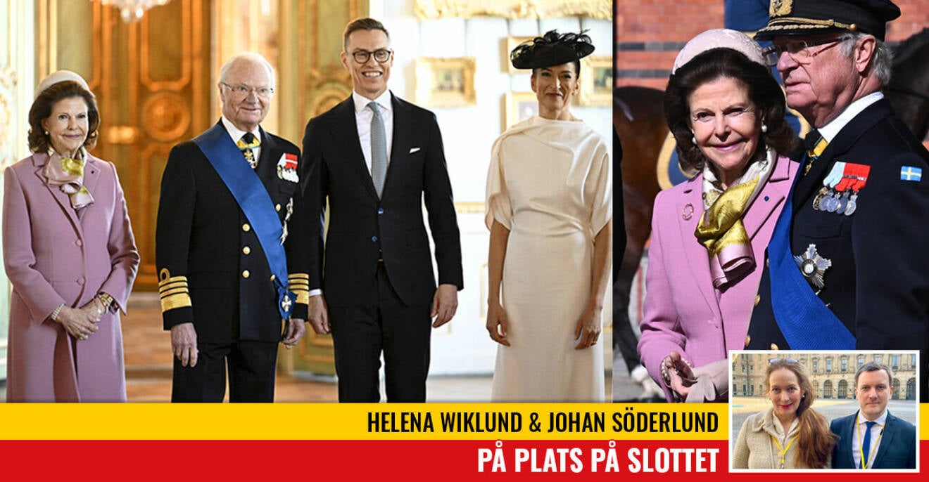 Kungen och drottning Silvia med Finlands presidentpar