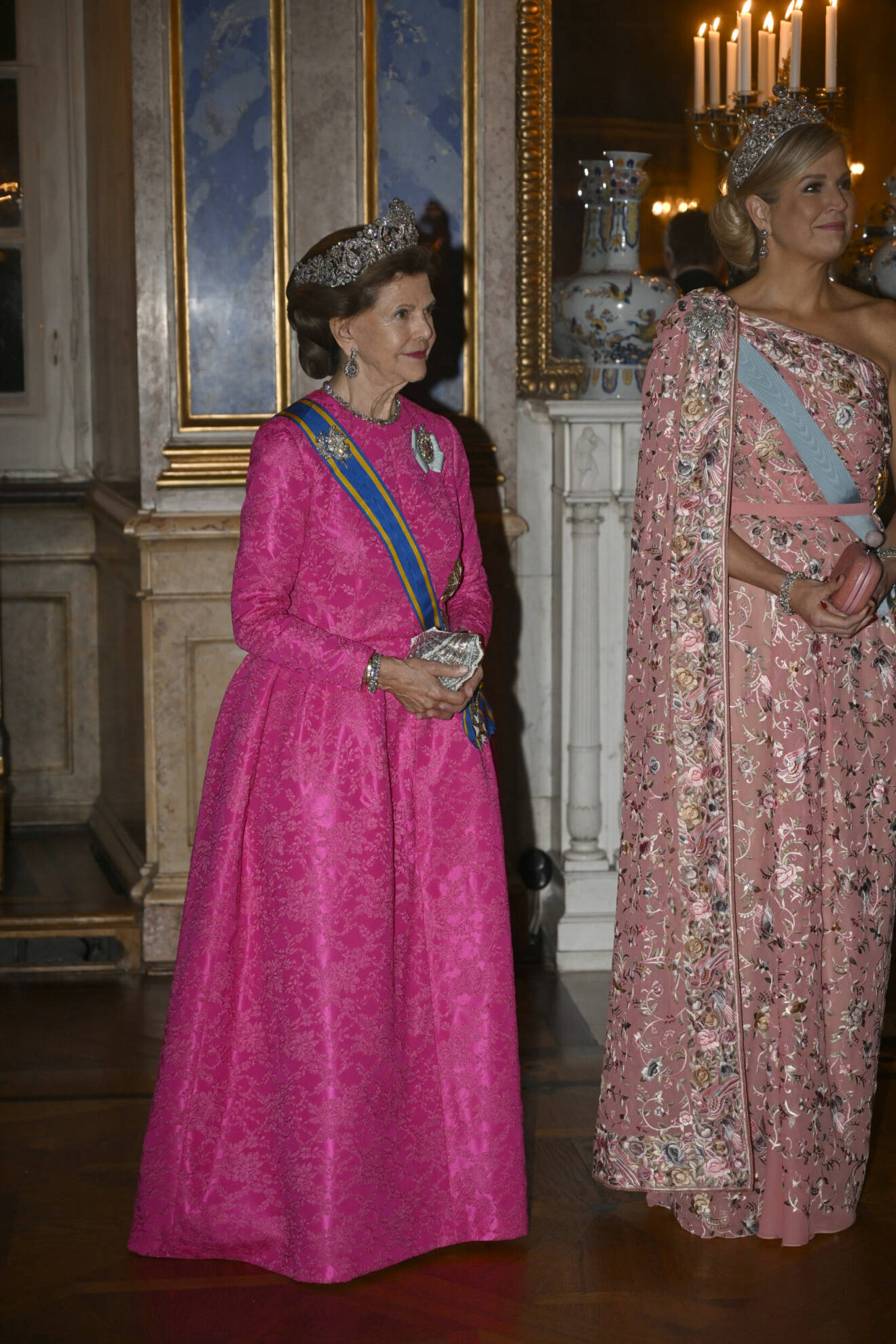 Drottning Silvia och drottning Maxima
