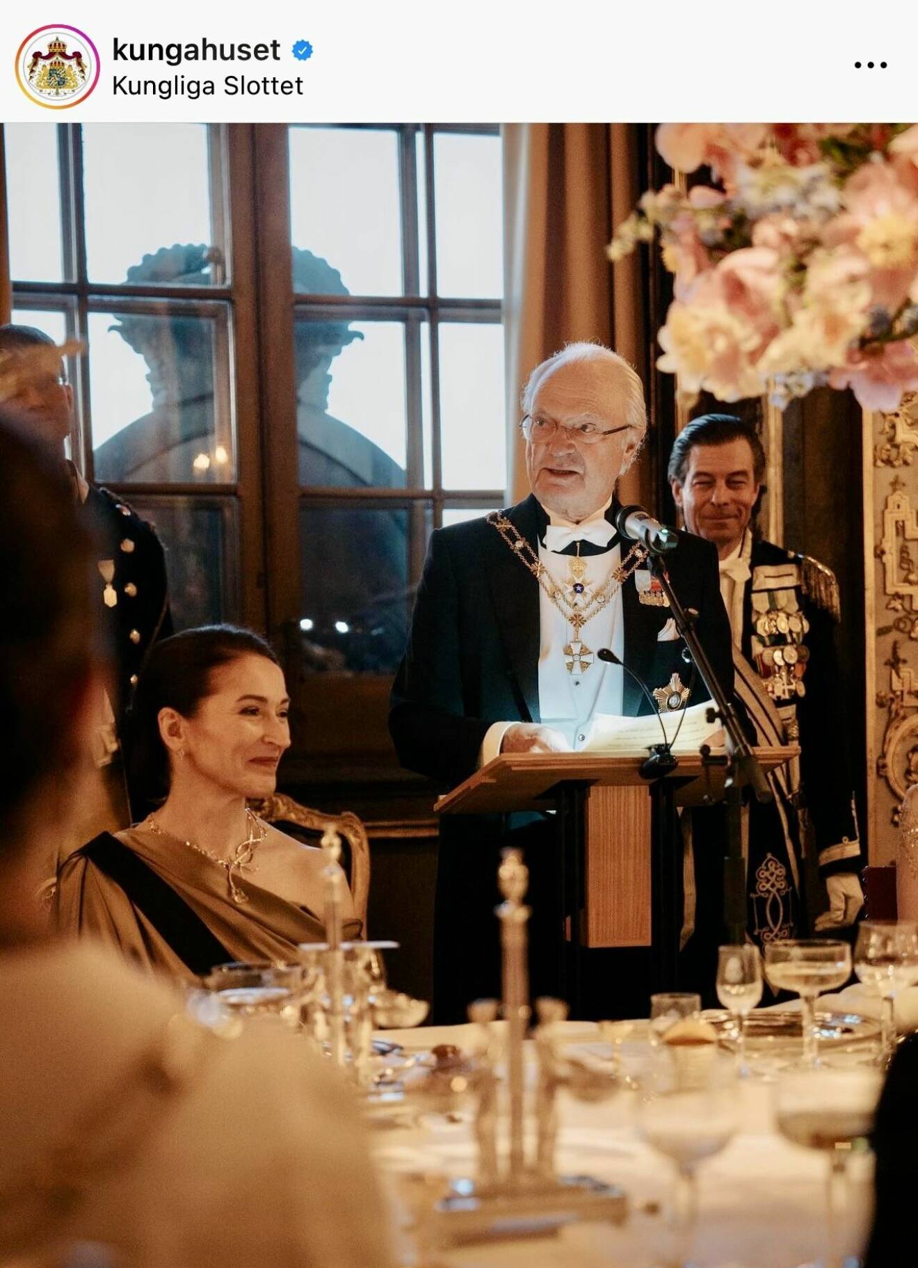 Kungens tal vid galamiddagen för Finlands president Alexander Stubb