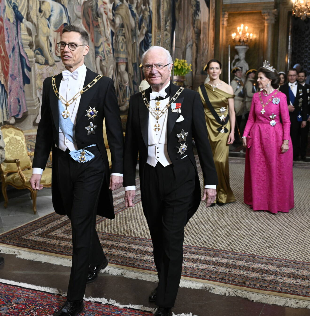 Statsbesök från Finland 2024 – kungen och Finlands president Alexander Stubb