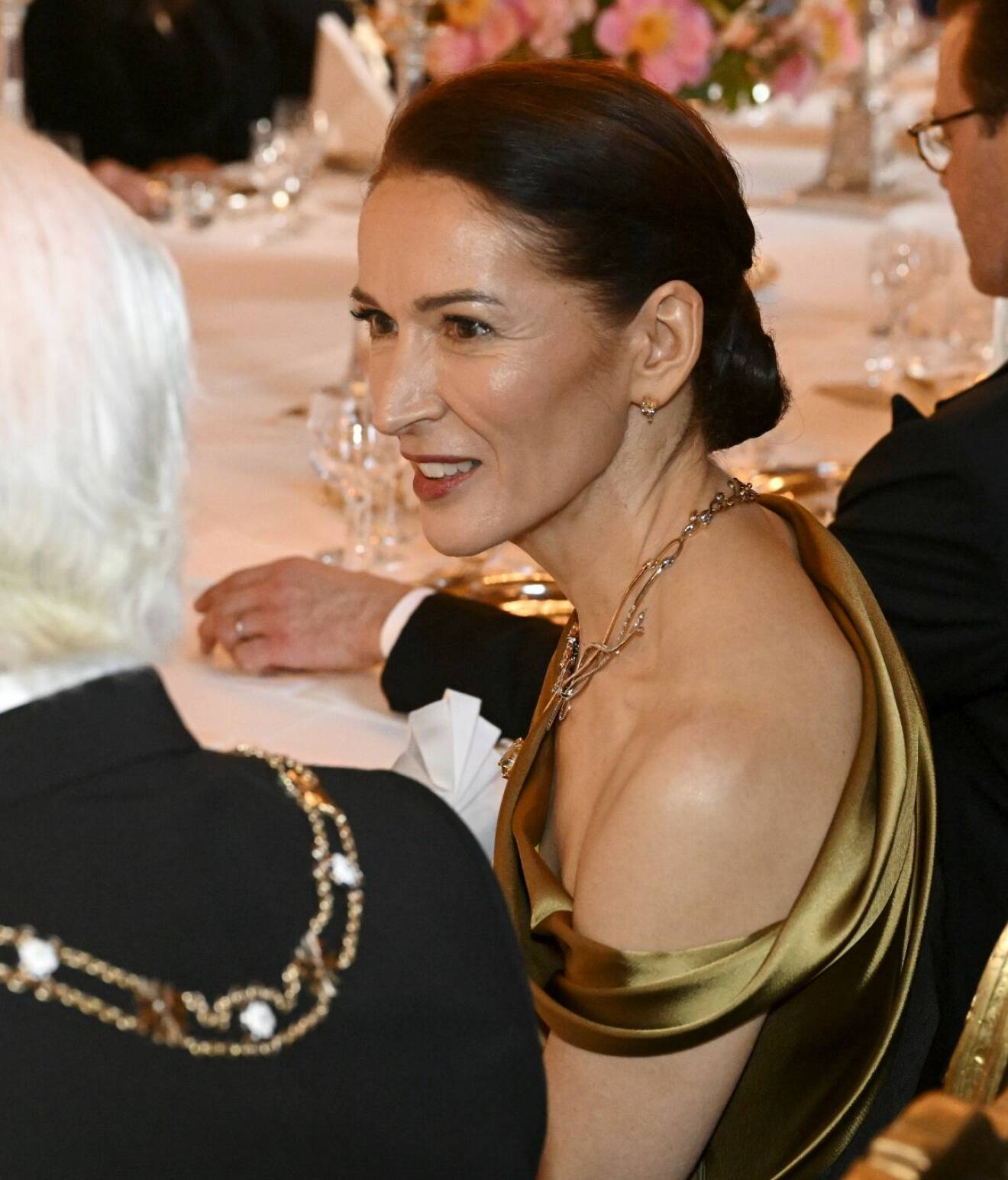 Finska presidentens fru Suzanne Innes-Stubb på middag hos kungen