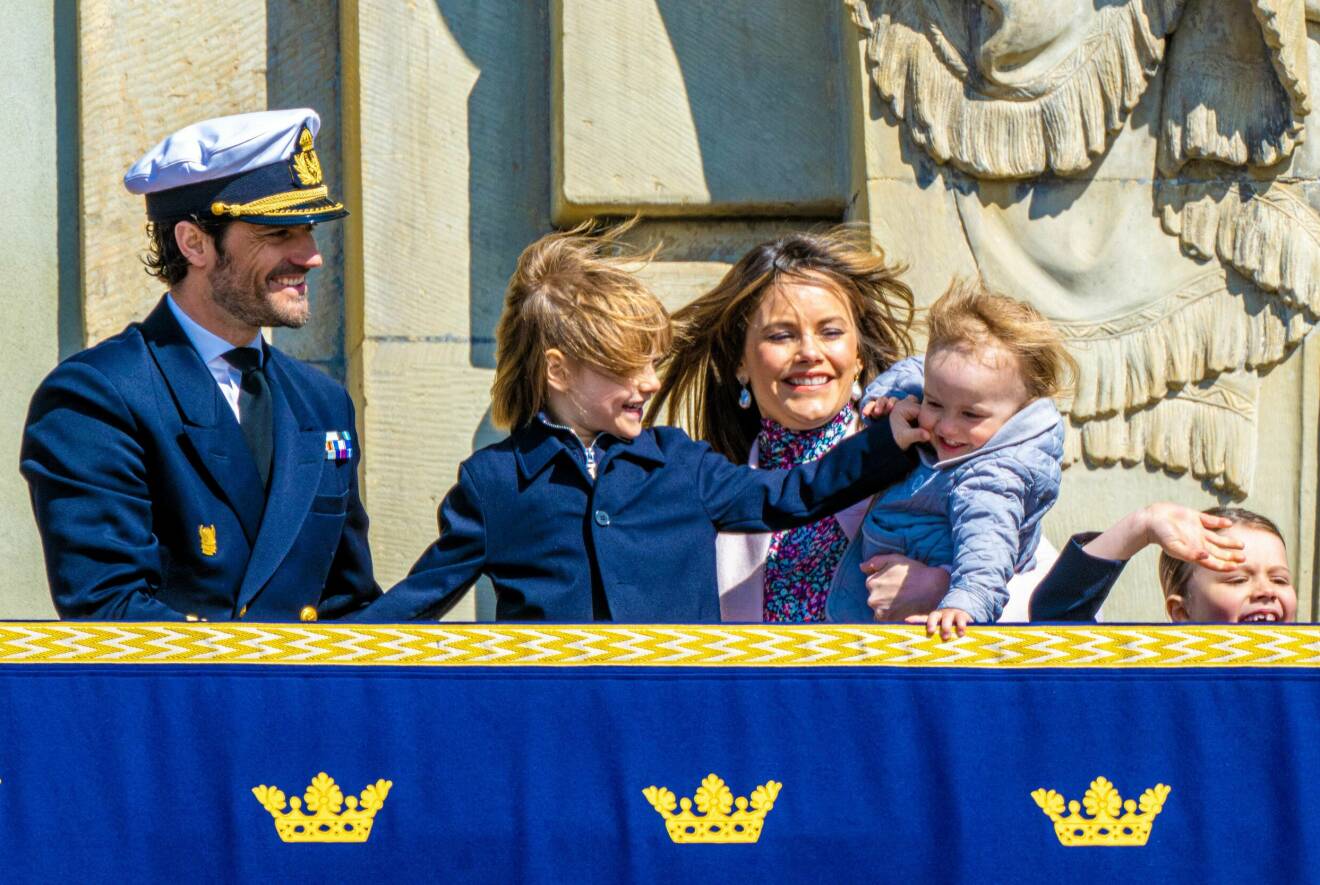 Prins Carl Philip med sin familj