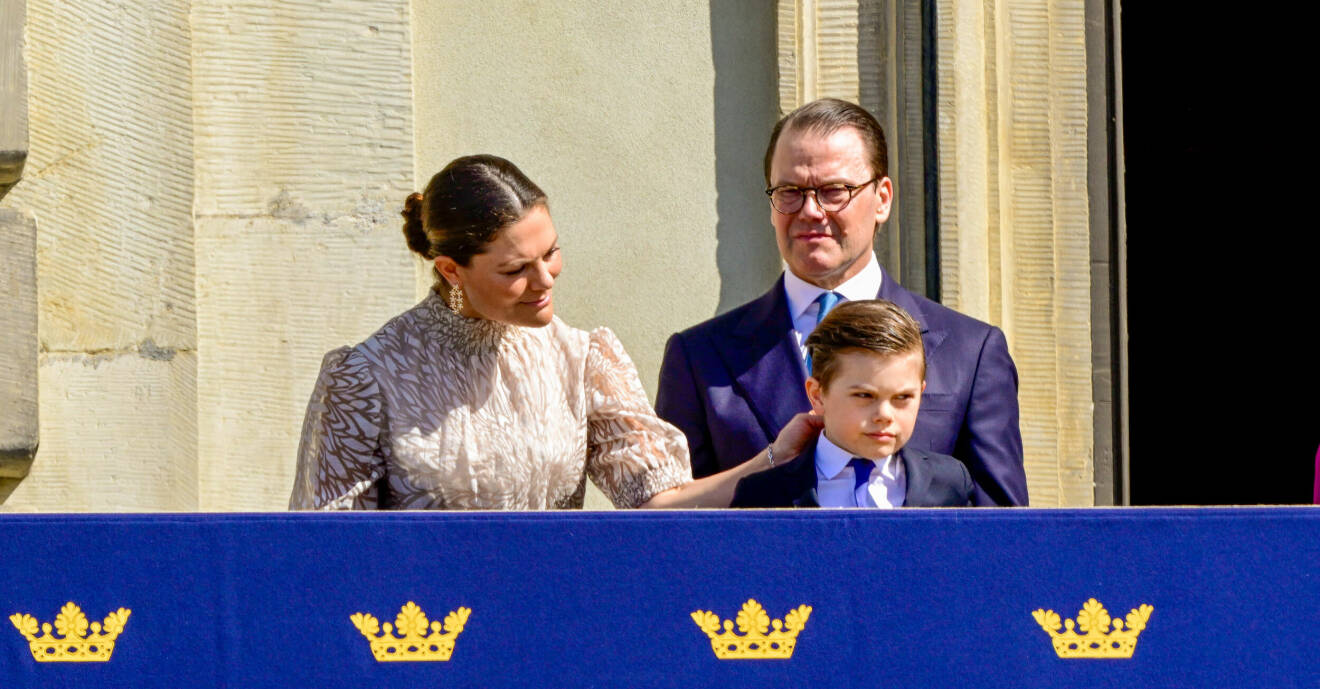 Kronprinsessan Victoria, prins Daniel och prins Oscar