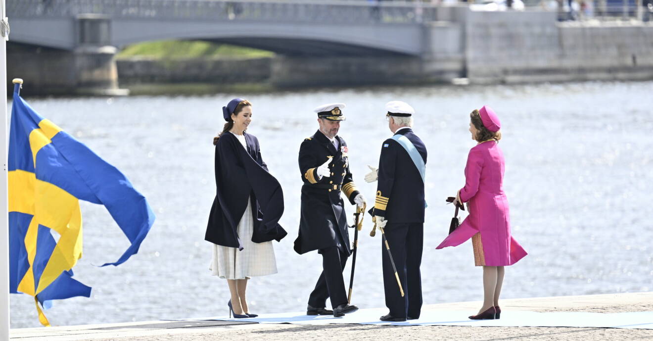 Drottning Mary, kung Frederik, kungen och drottning Silvia