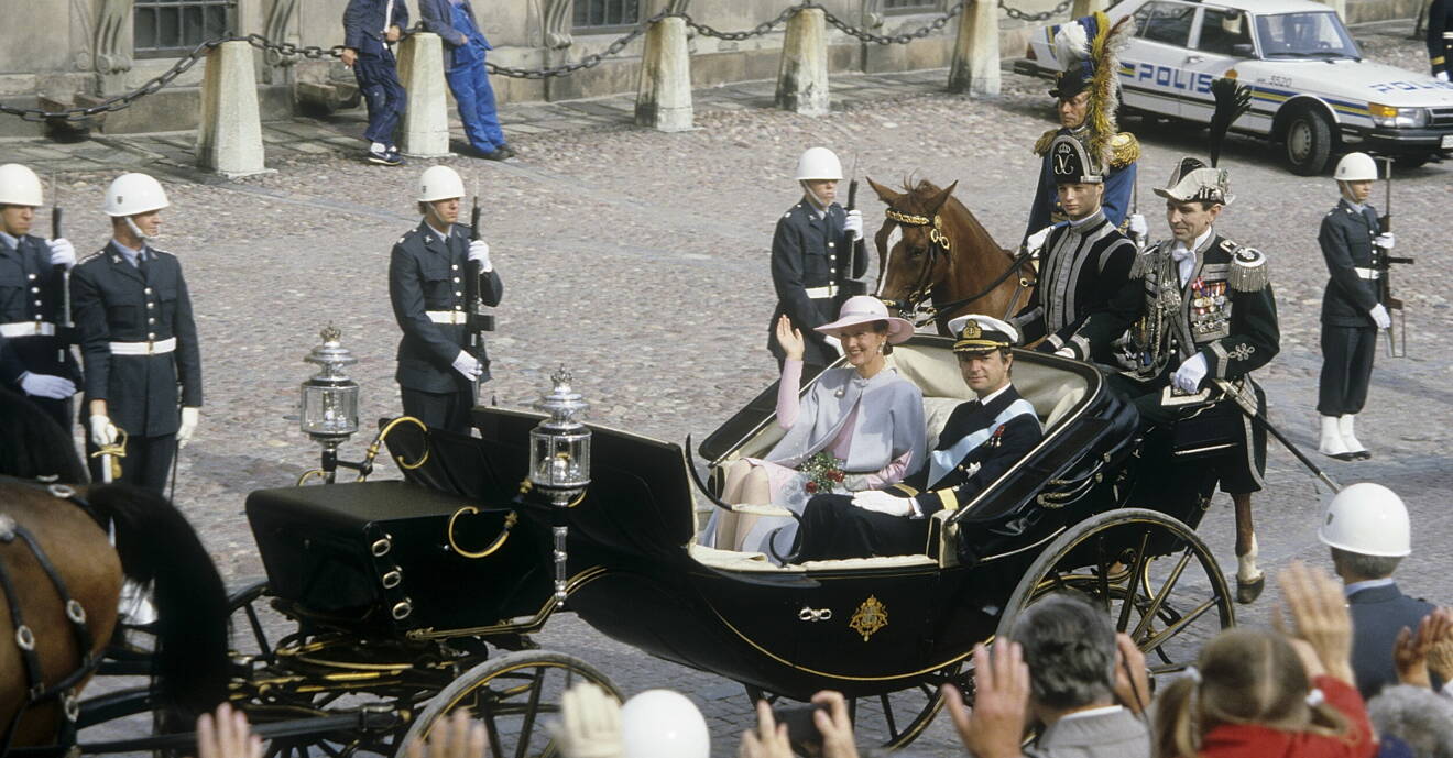 Drottning Margrethe och kungen