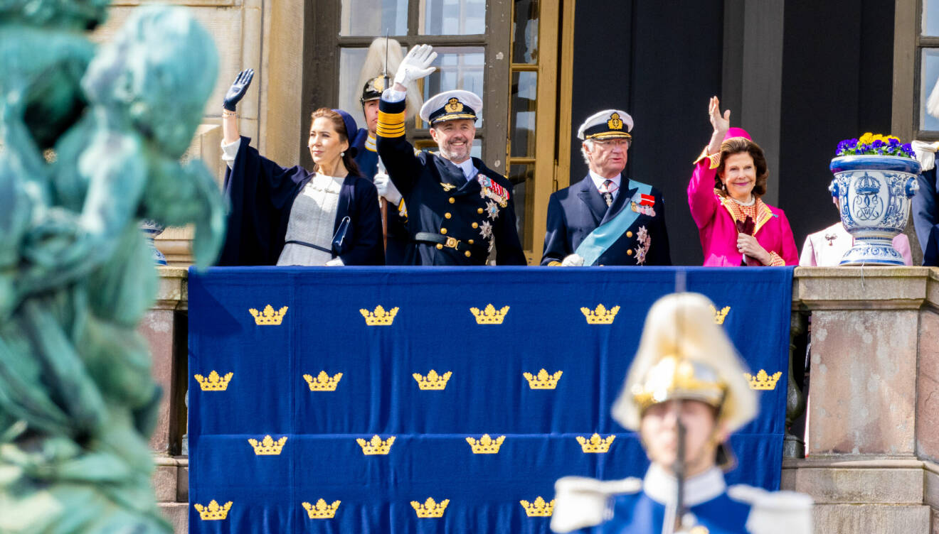Drottning Mary, kung Frederik, kungen och drottning Silvia