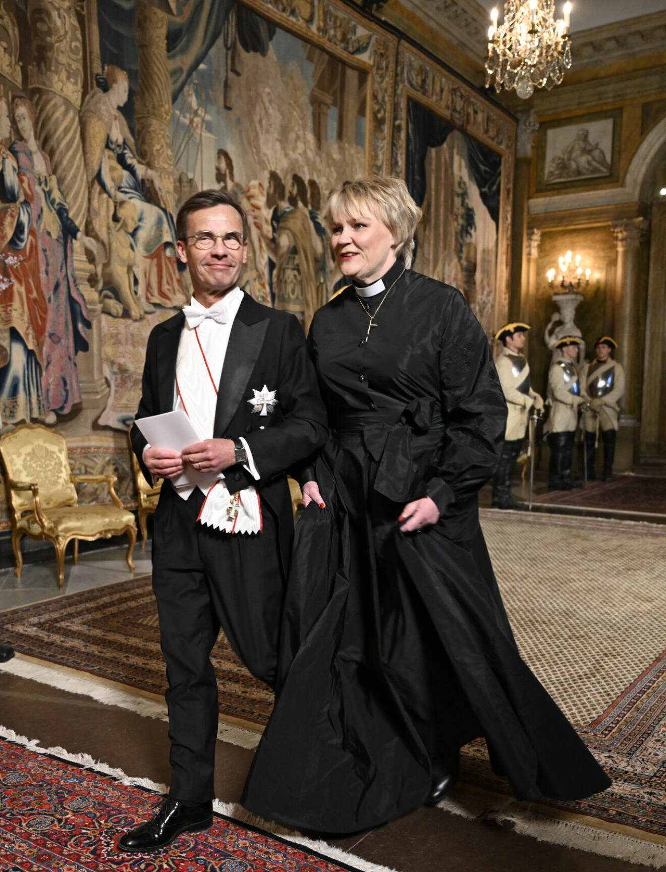Statsminister Ulf Kristersson (M) och Birgitta Kristersson Ed