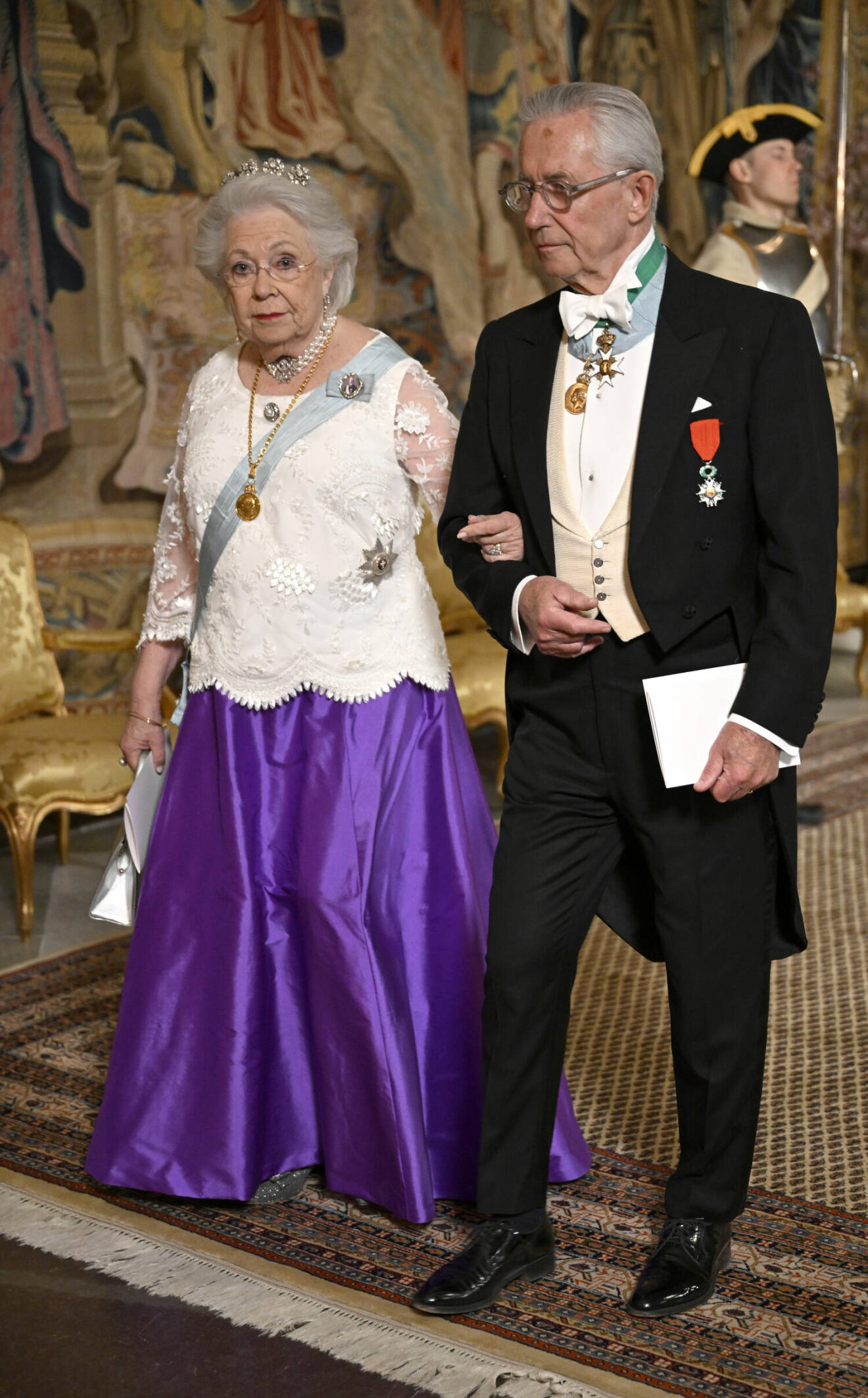 Statsbesök från Danmark 2024 – prinsessan Christina och Tord Magnuson vid galamiddagen på slottet