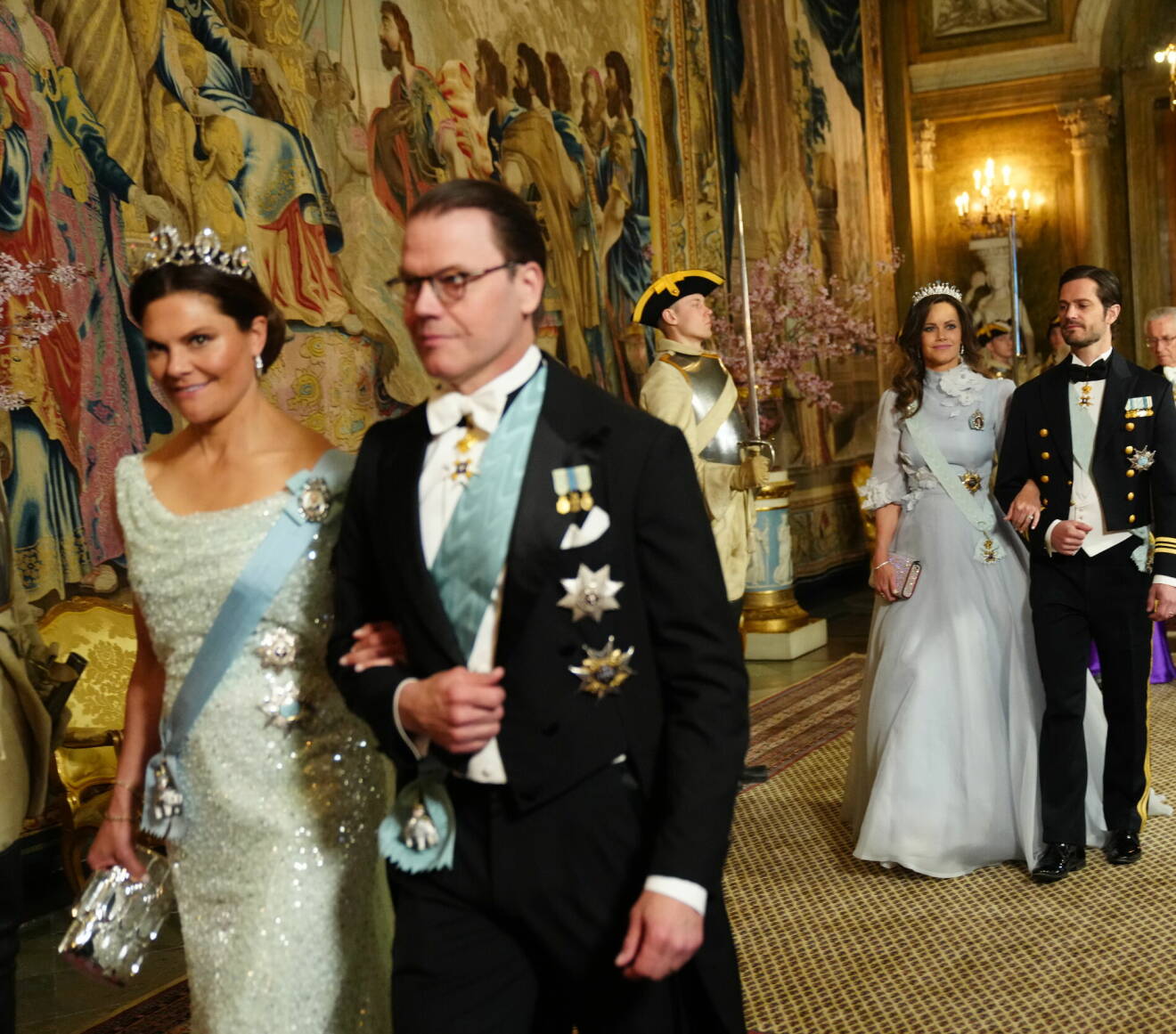 Statsbesök från Danmark – kronprinsessan Victoria och prins Daniel vid galamiddagen