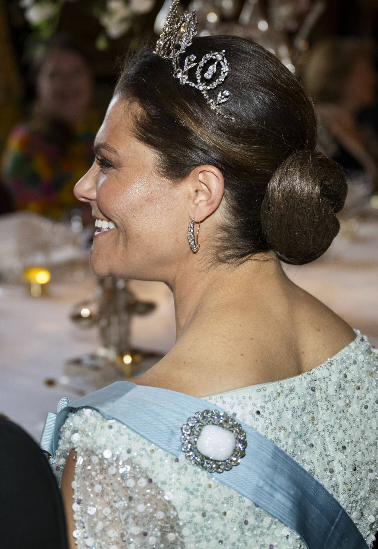 Statsbesök från Danmark – kronprinsessan Victorias tiara och frisyr