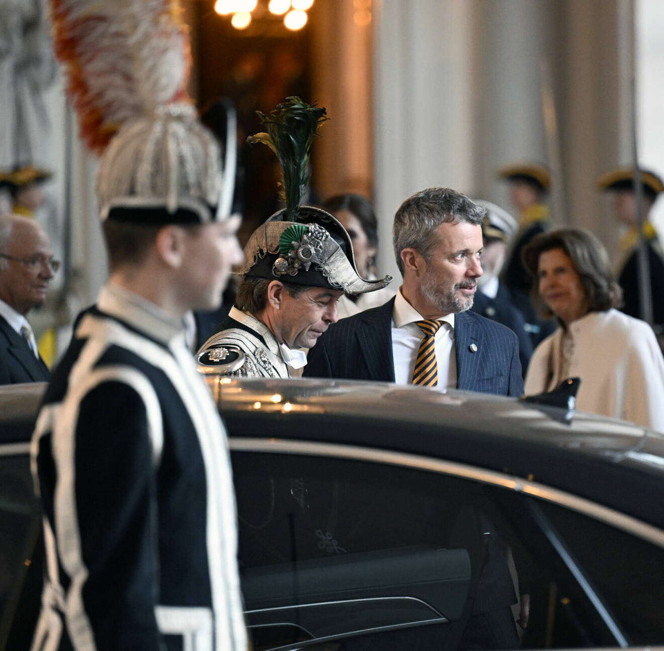 Statsbesök från Danmark: Kung Frederik under avskedsceremonin