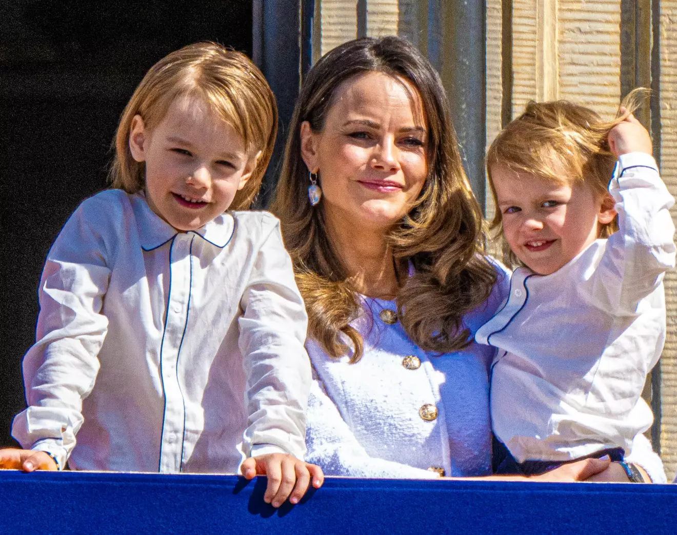 Prinsessan Sofia med prins Gabriel och prins Julian