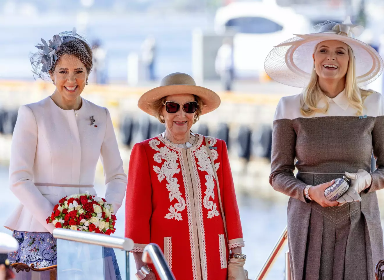Drottning Mary, drottning Sonja och kronprinsessan Mette-Marit