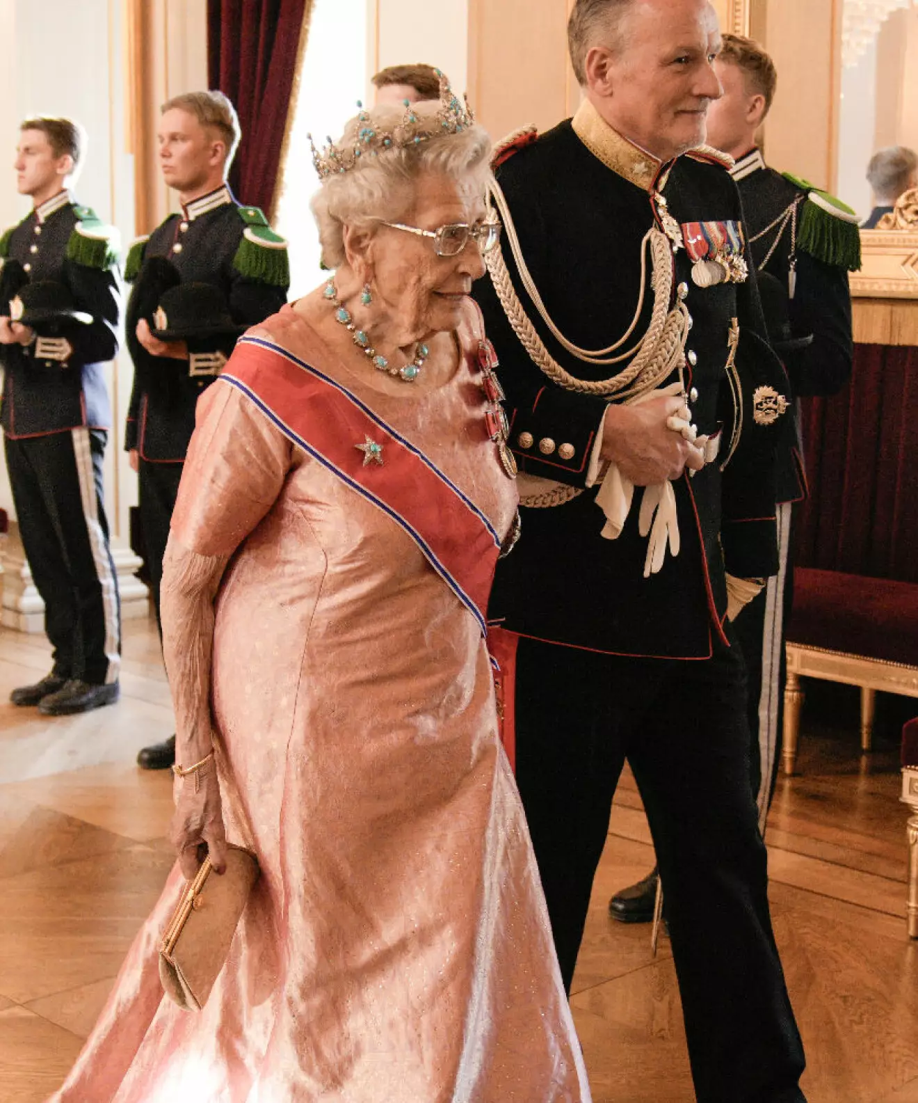 Danska statsbesöket i Norge – prinsessan Astrid i rosa