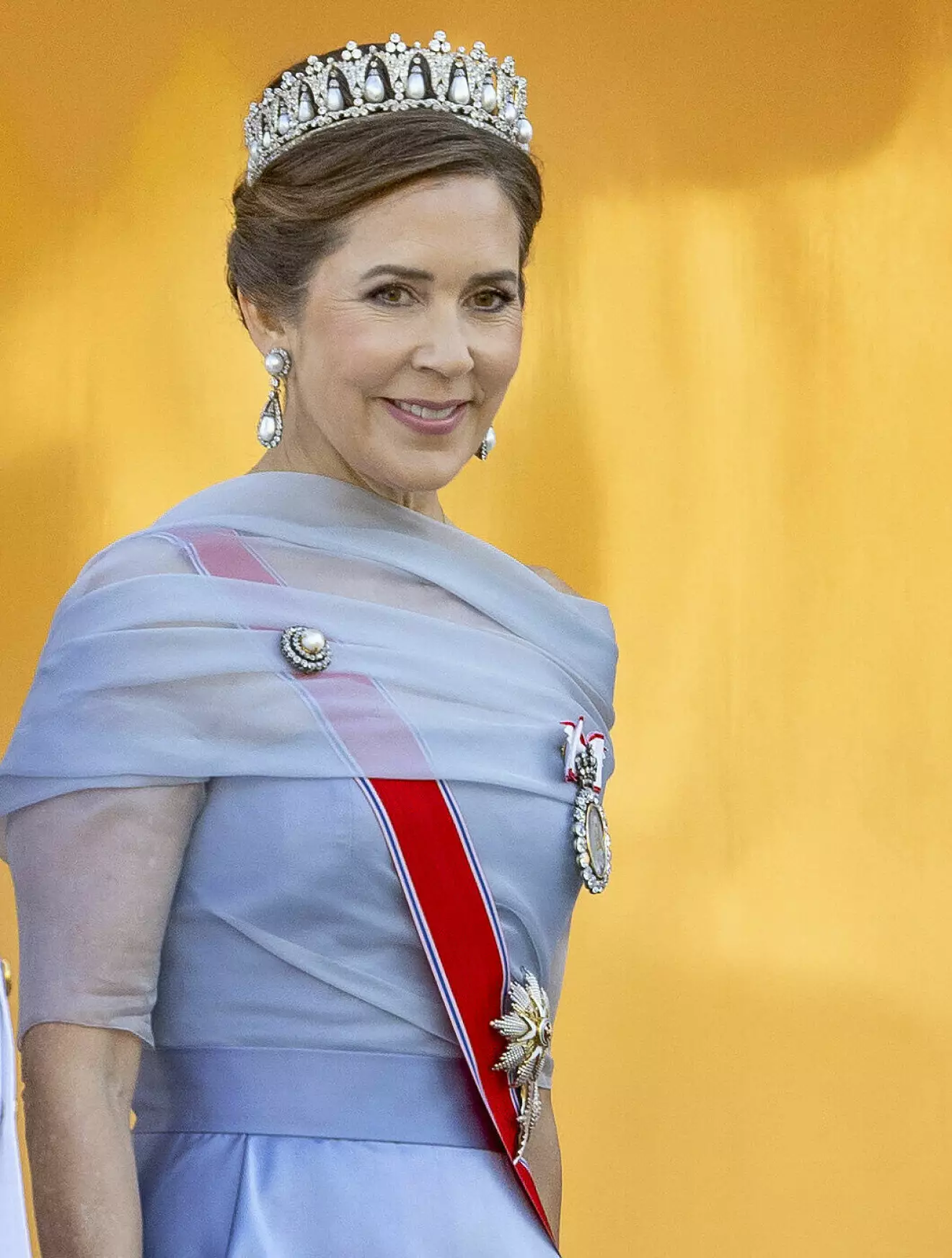 Drottning Mary vid danska statsbesöket i Norge – galamiddagen