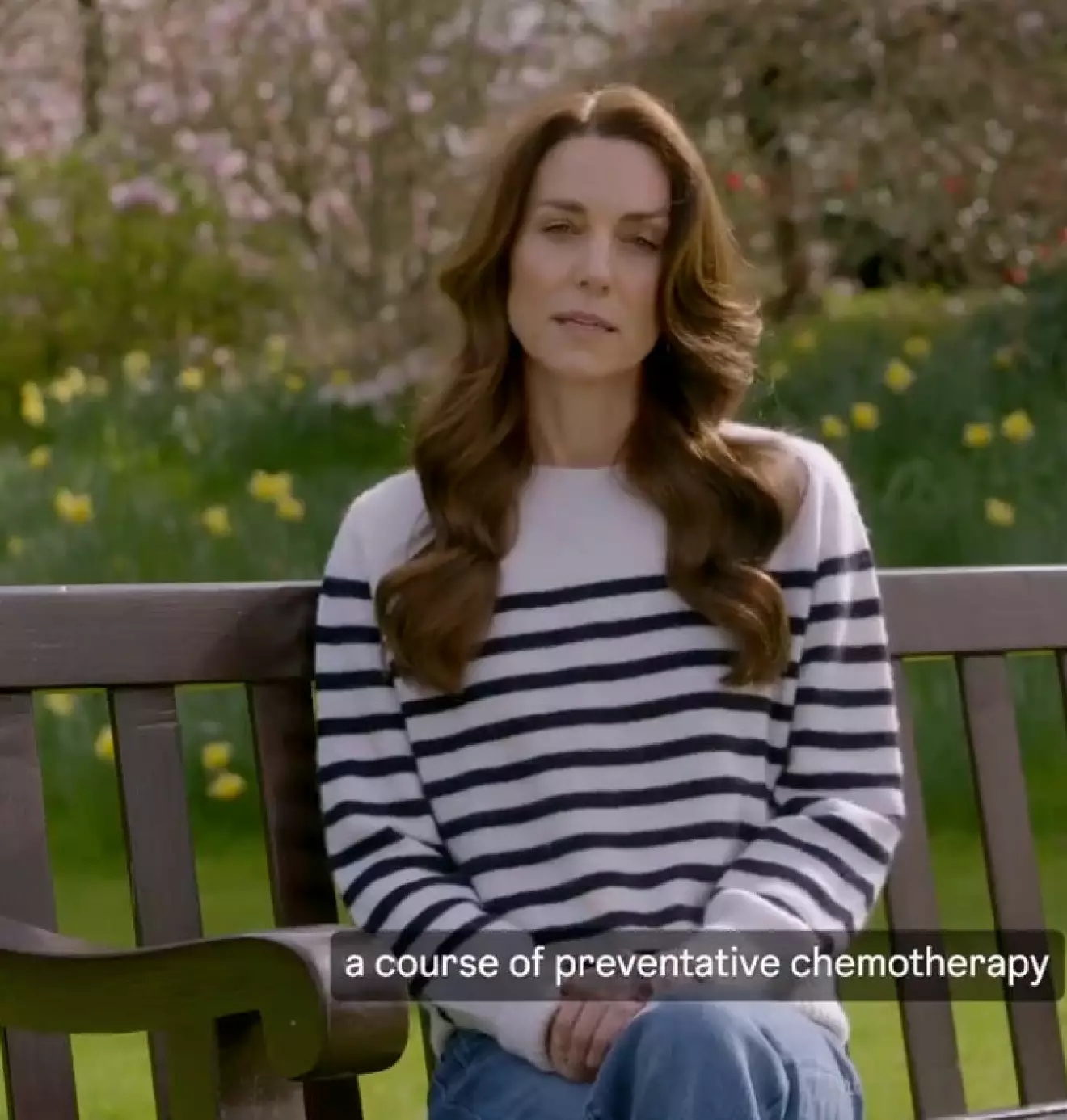 Prinsessan Kate i videon där hon berättade om sin cancer