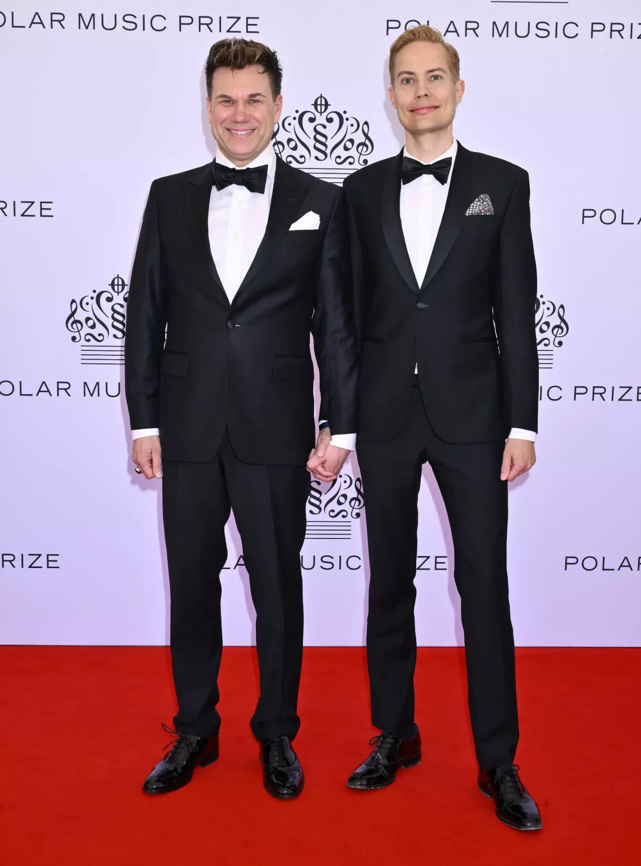 Anders Pihlblad och Henrik Alsterdal på Polarpriset tidigare i maj.