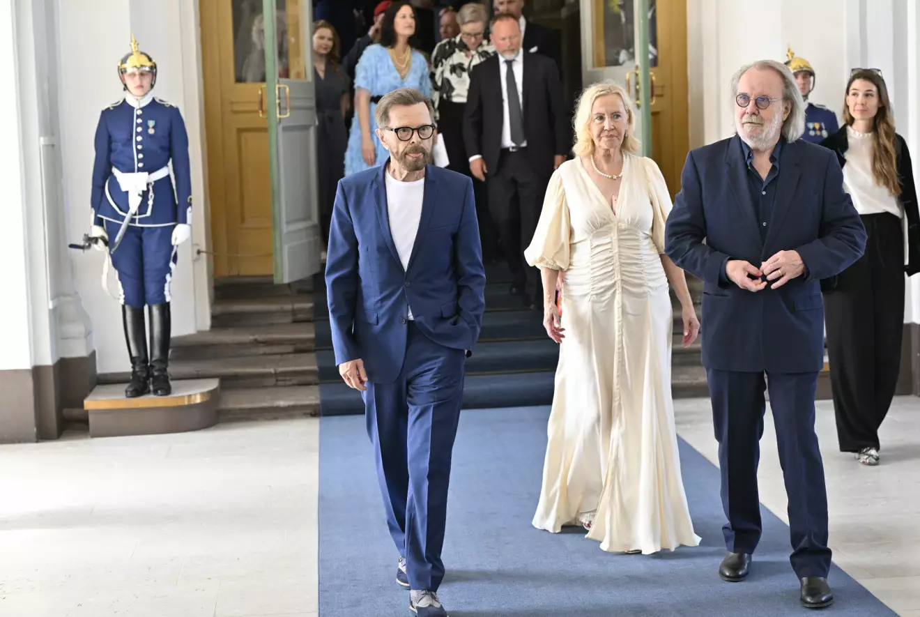 Ordensceremonin på slottet 2024: Björn Ulvaeuns, Agnetha Fältskog och Benny Andersson