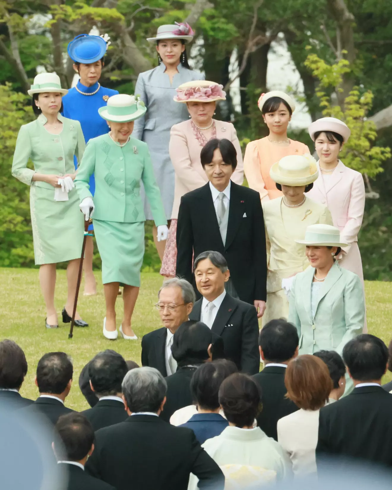 Japanska kejsarfamiljen på gardenparty