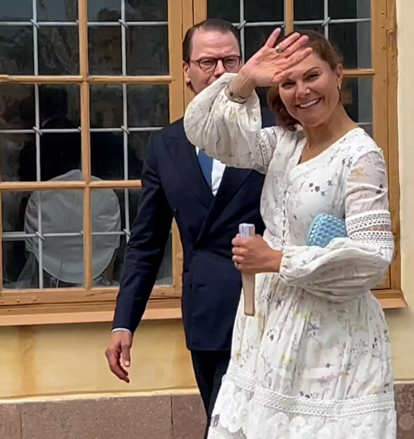Kronprinsessan Victoria och prins Daniel på lunch på Drottningholms slottsteater 2024