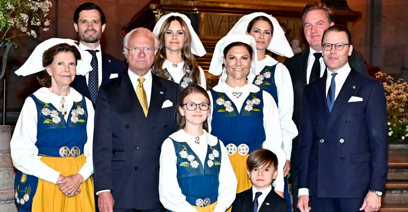 Kungafamiljens klädkod på nationaldagen 2024