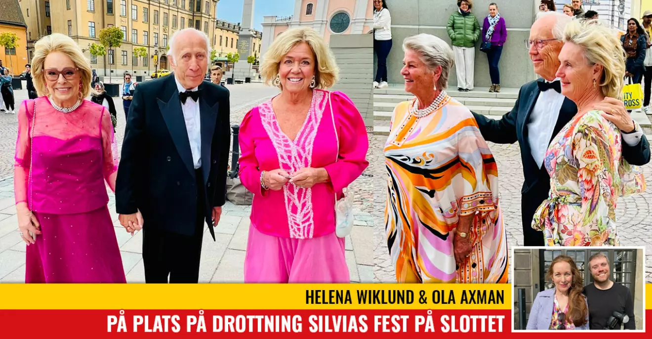 Erik Penser med flera – gäster på drottning Silvias fest