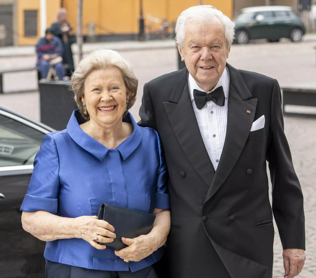 Drottning Silvias tyska väninna Beate Middelschulte med sin man Achim på drottning Silvias privata 80-årsfest