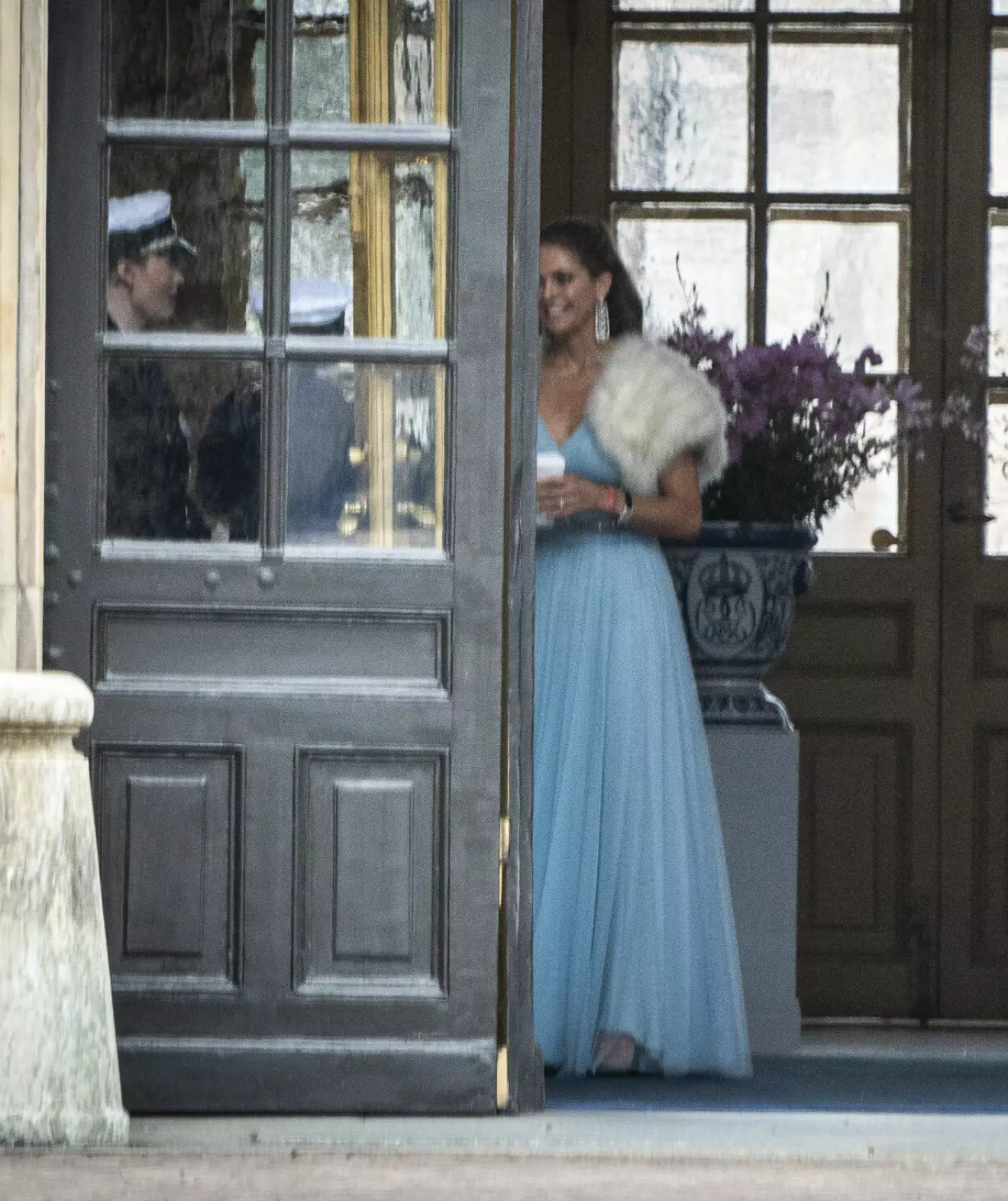 Prinsessan Madeleine på drottning Silvias fest på slottet 2024