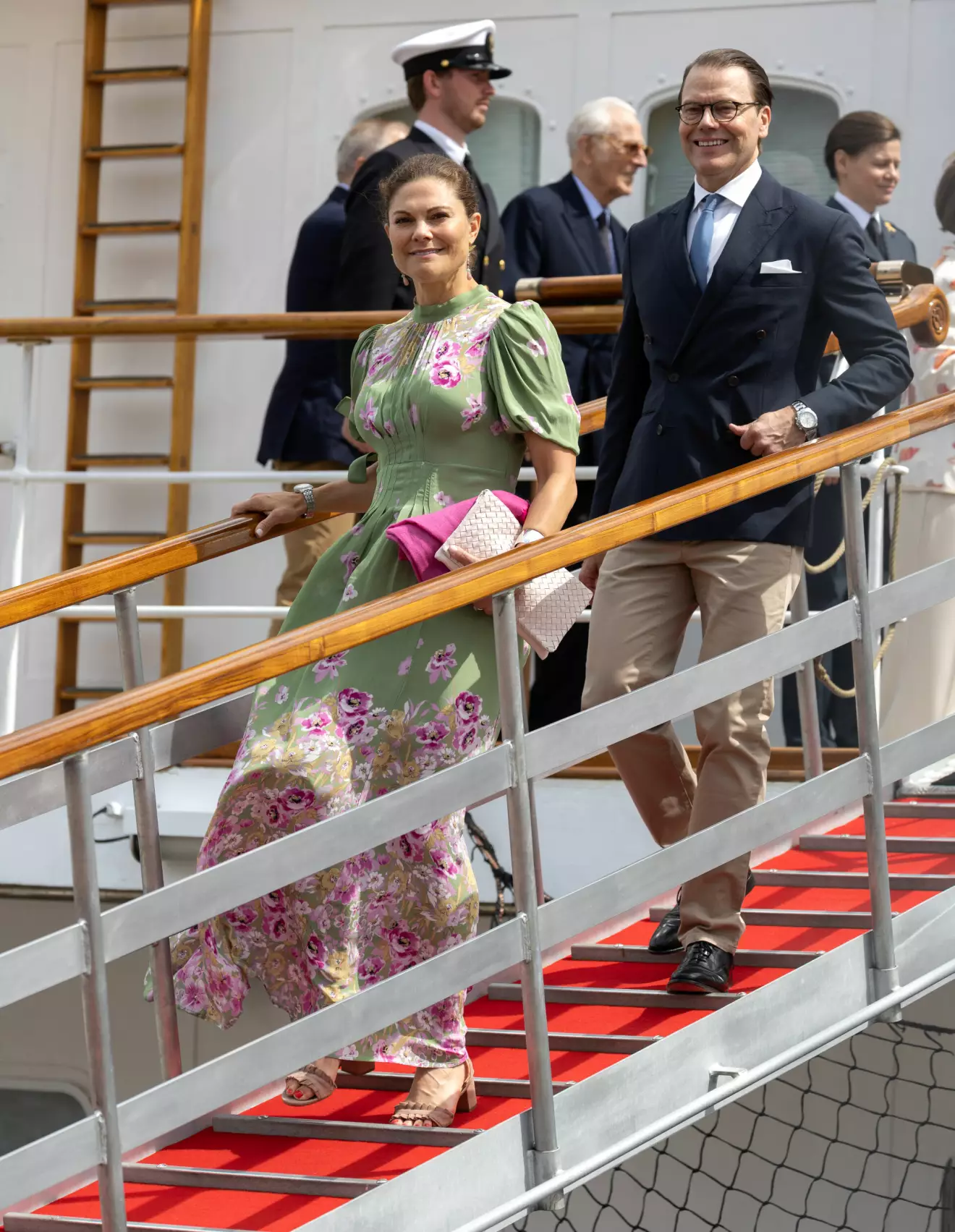 Kronprinsessan Victoria och prins Daniel – gäster hos kung Harald och drottning Sonja på norska kungabåten