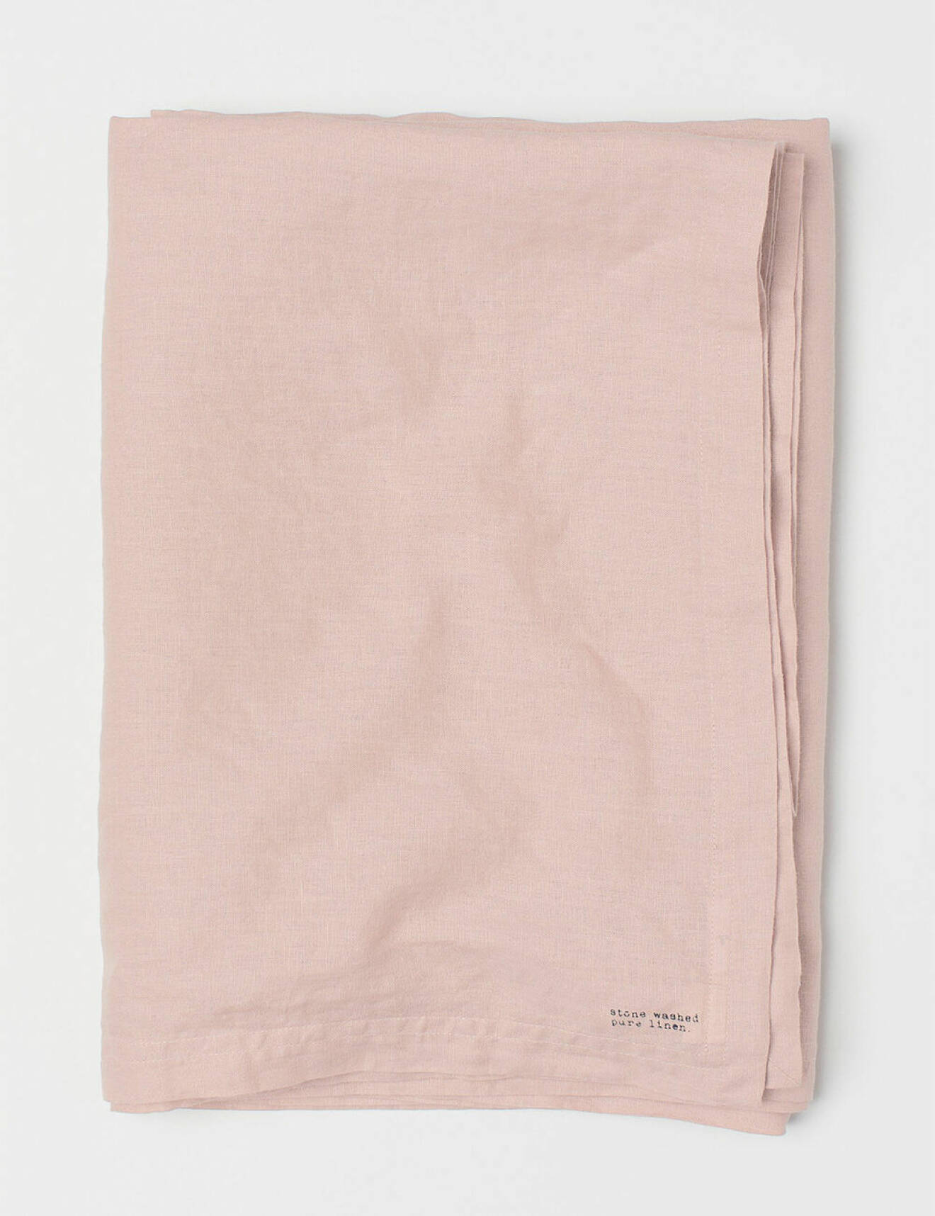 rosa duk i tvättad linne från H&M home