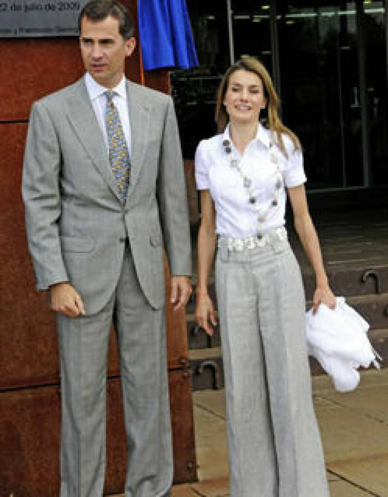 Kronprins Felipe med sin maka Letizia