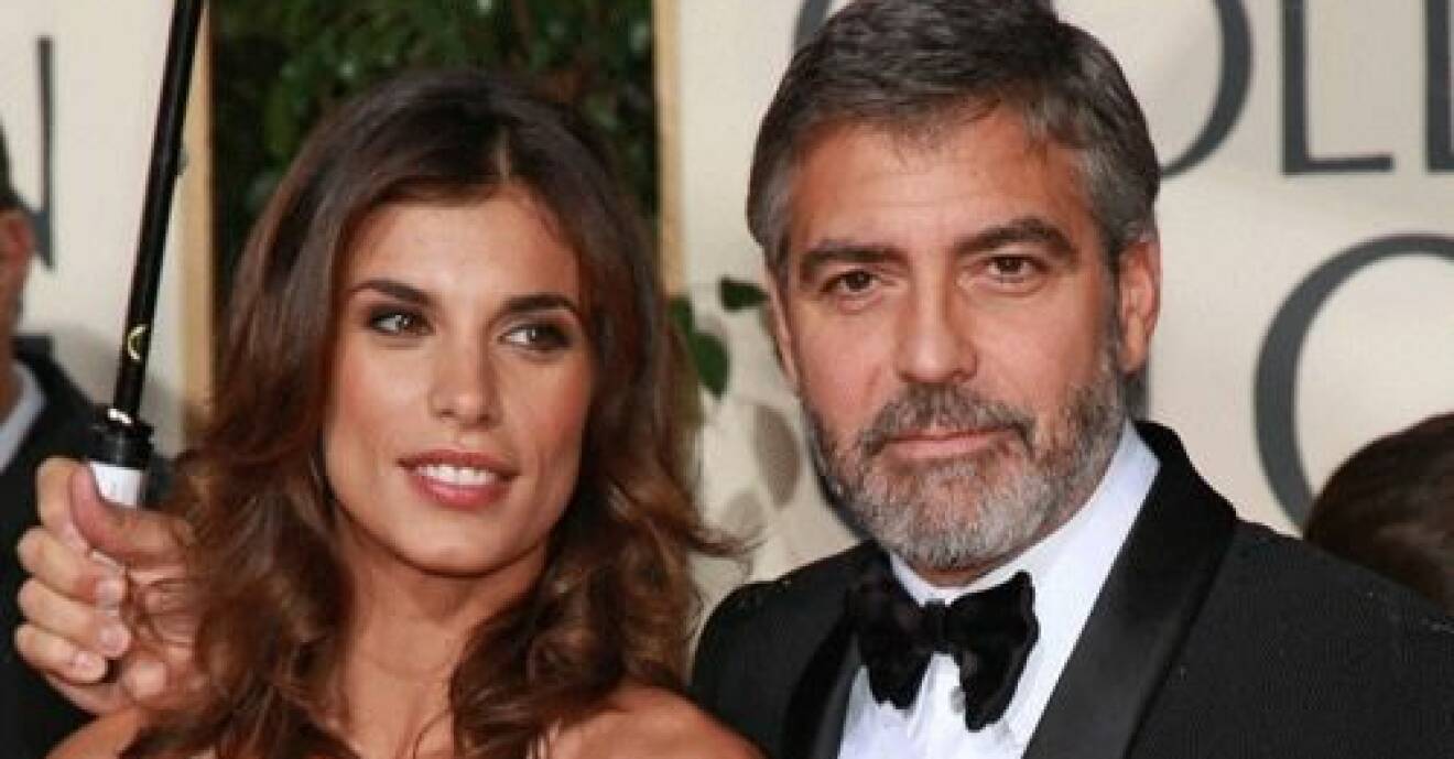 George Clooney och flickvännen Elisabetta Canalis.