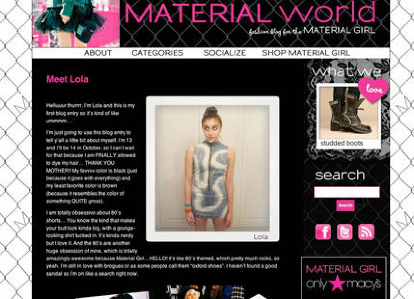 Lourdes Leon, Madonnas dotter har startat en blogg.