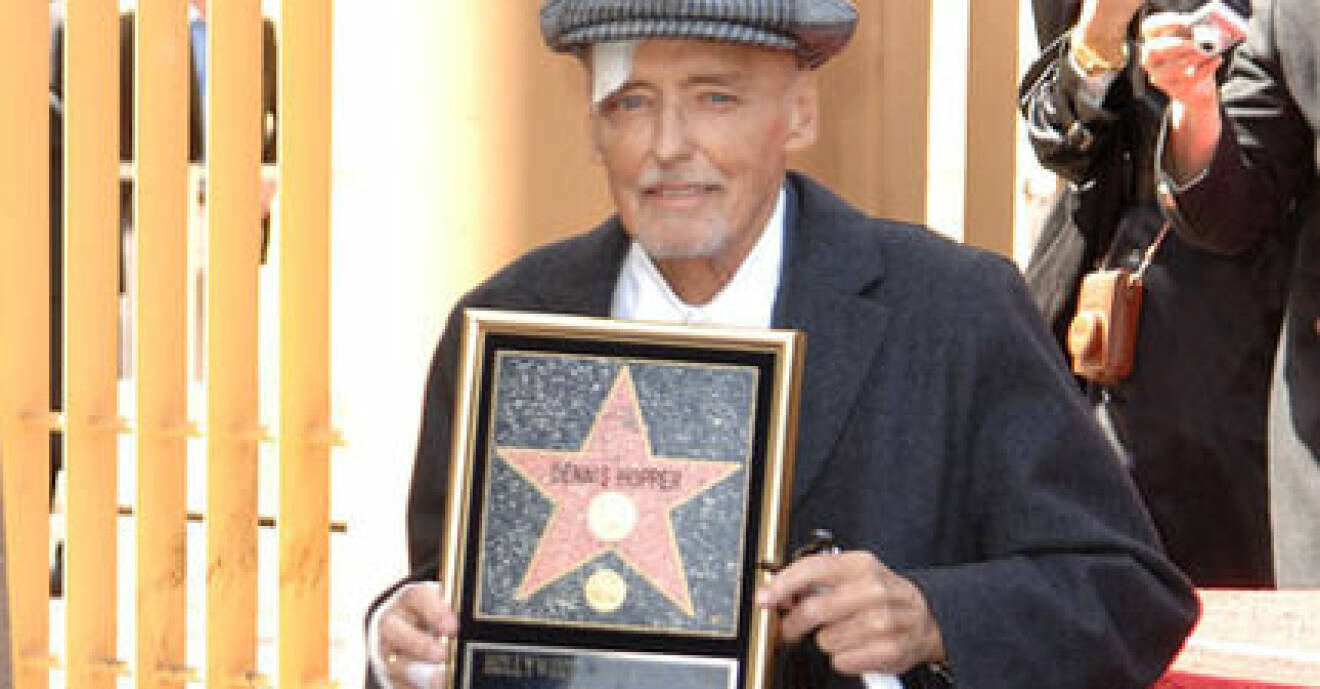 Dennis Hopper har fått en stjärna i Hollywood.