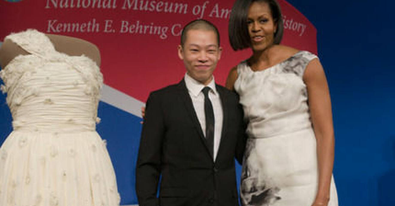 Michelle Obama med designern Jason Wu.