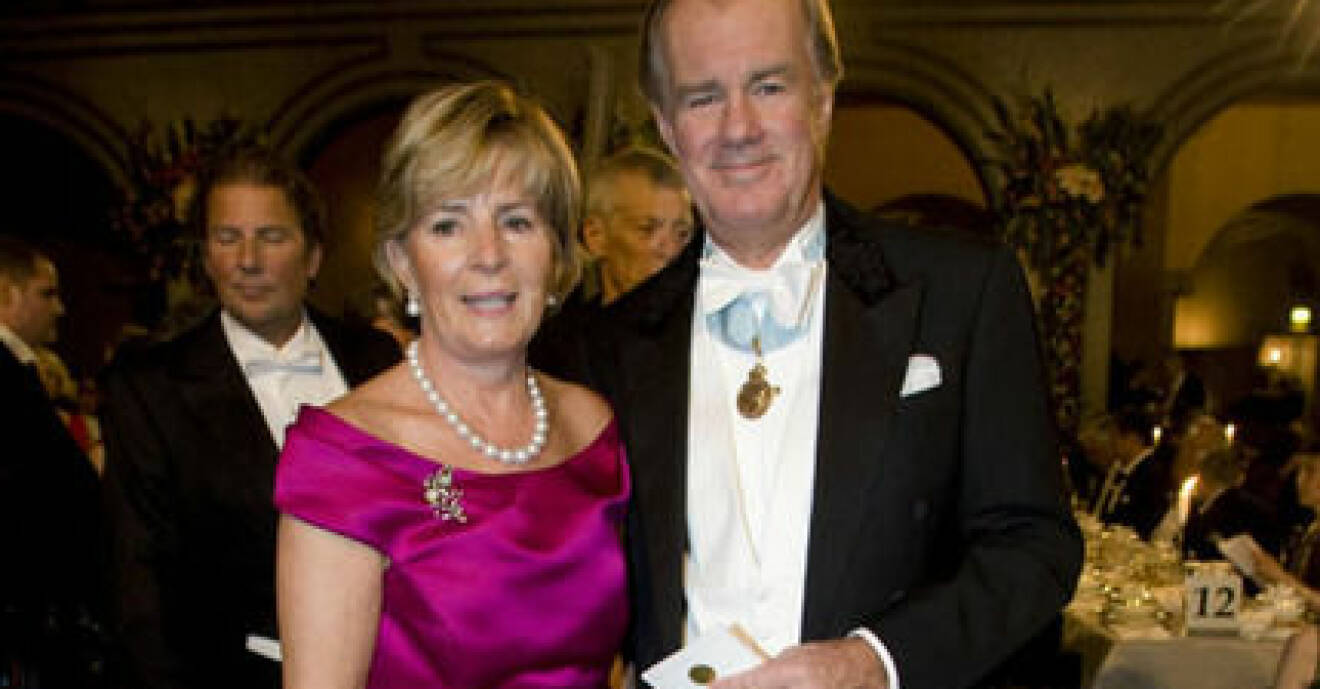 Stefan Persson med hustru Denise.