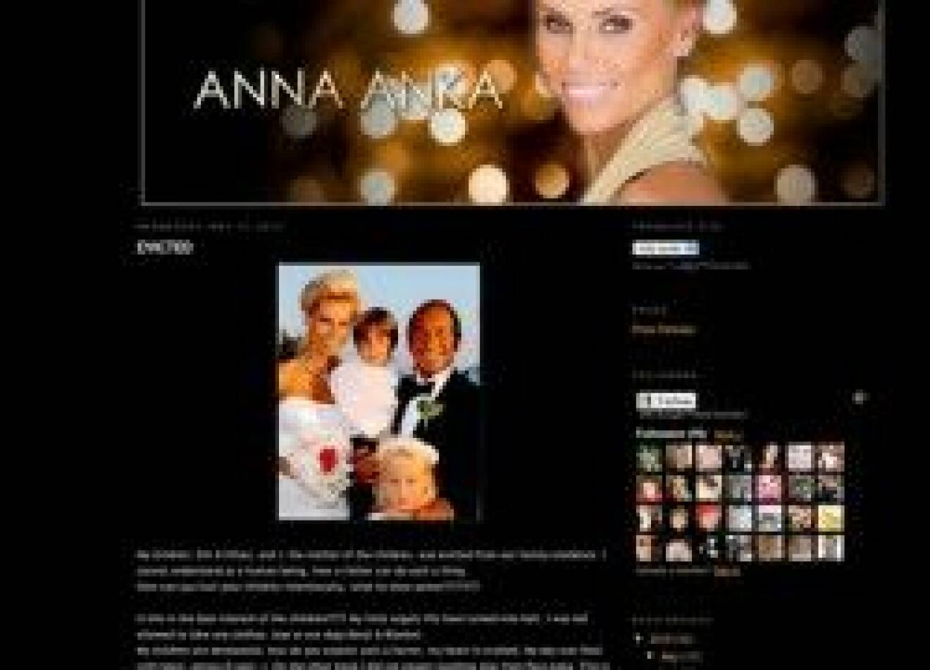 Anna Ankas egen blog.